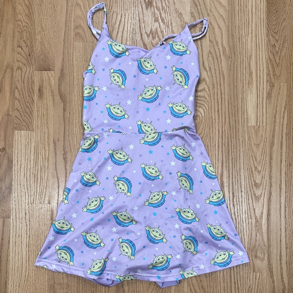 Toy Story Pixar Toy Story Green Alien Print Dress